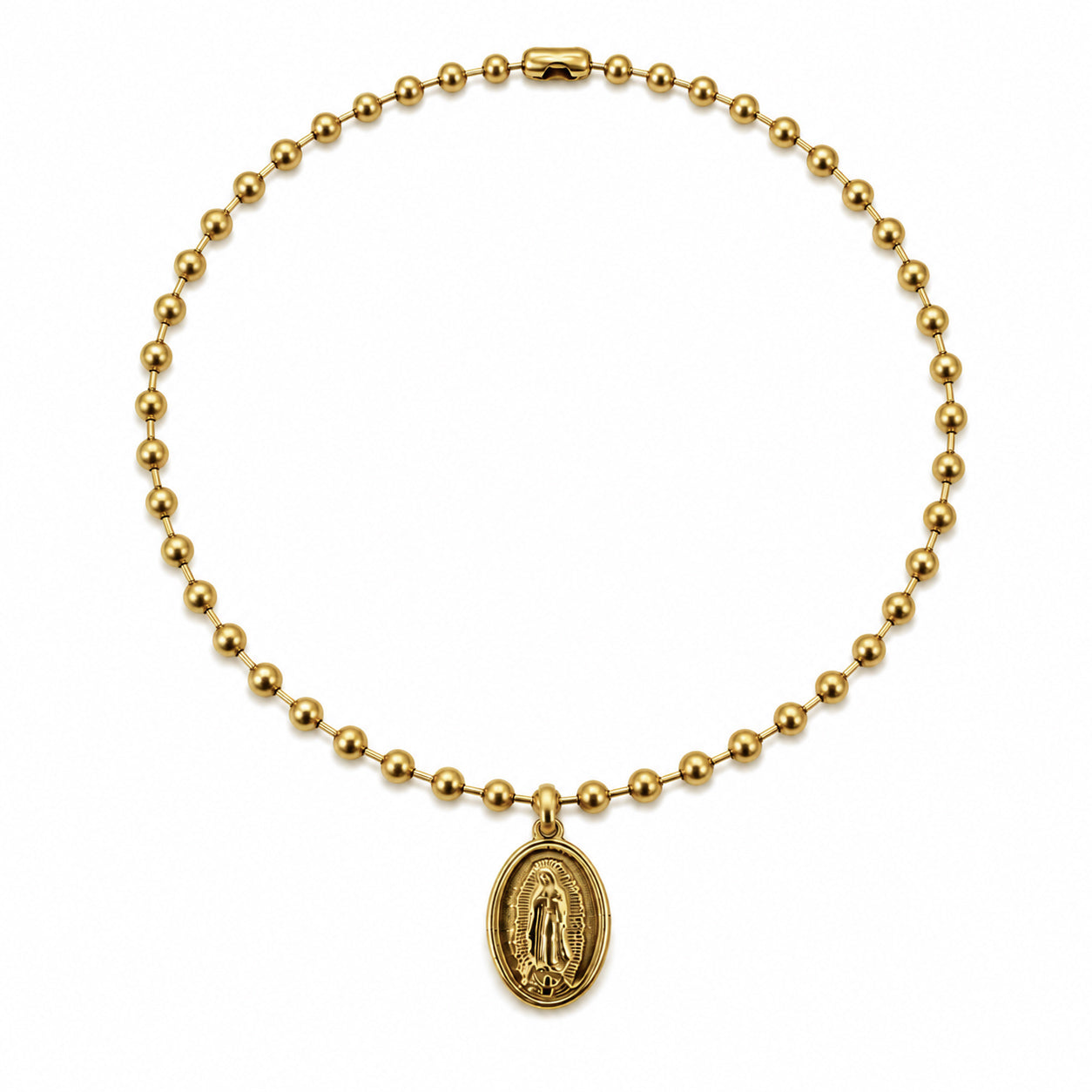 Colar Guadalupe Dourado