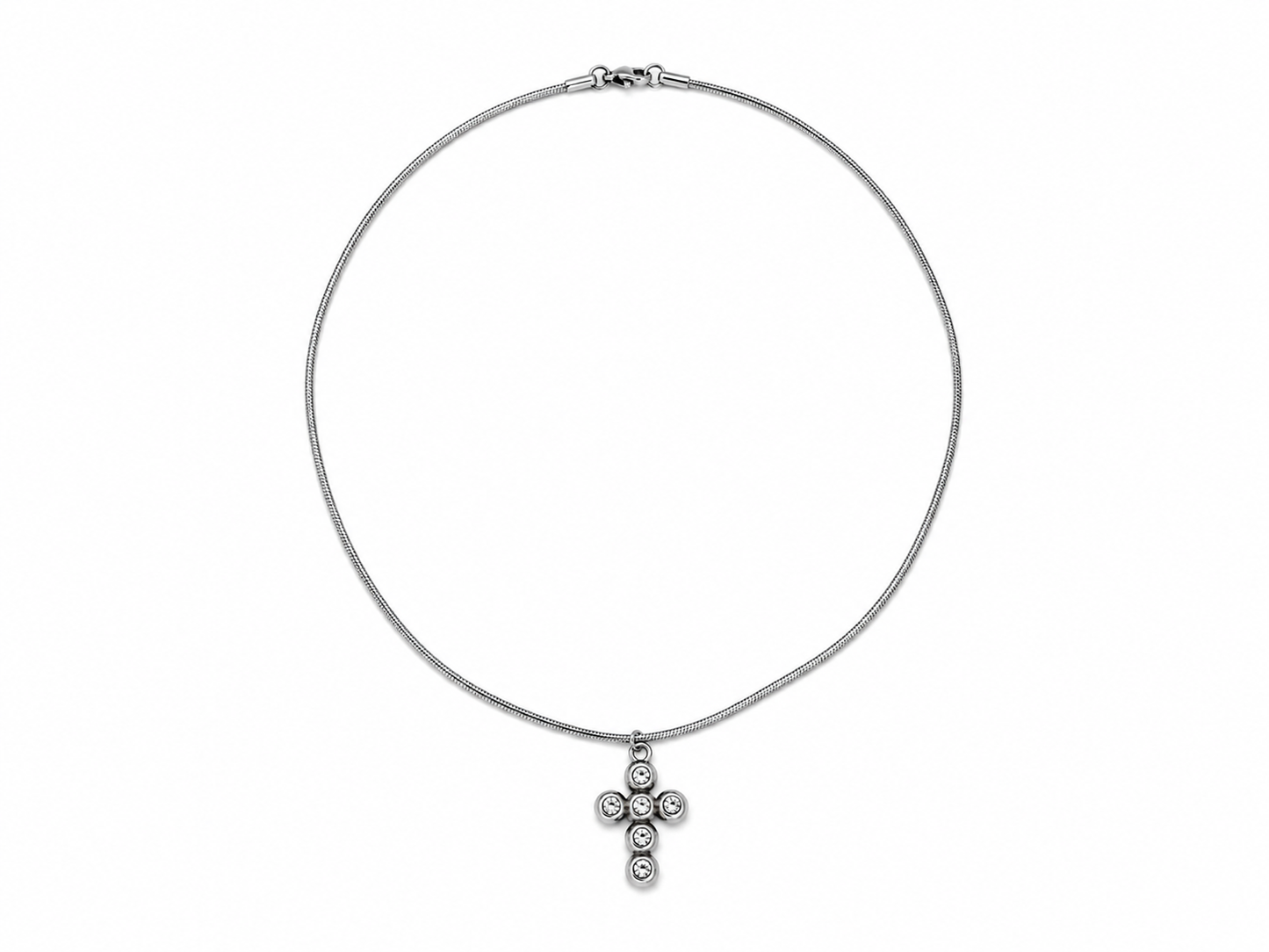Colar Diamond Cross