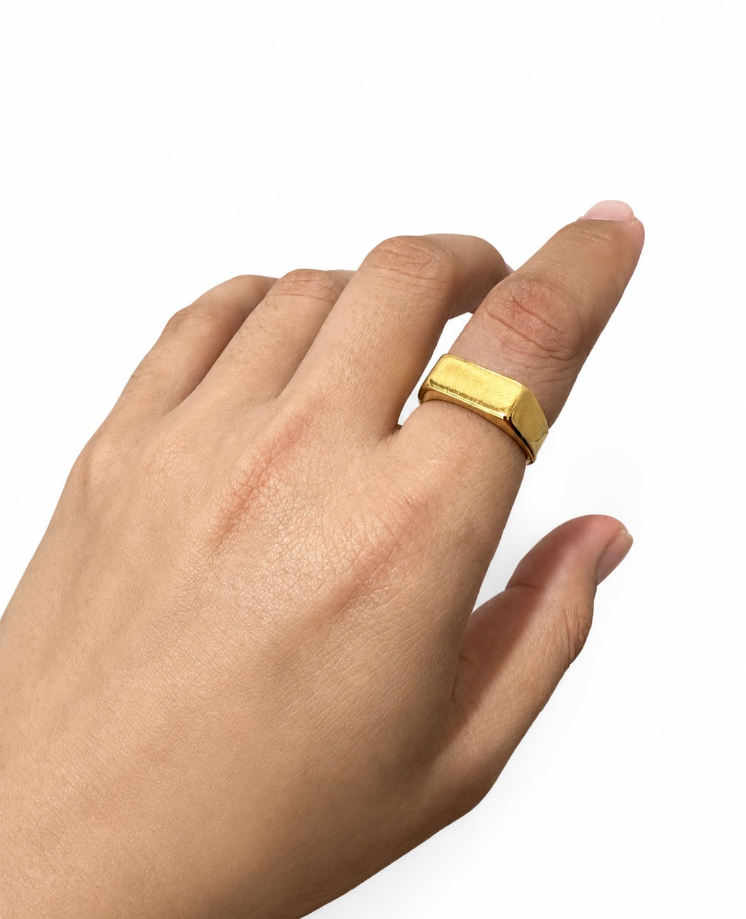 Anel Flat Dourado