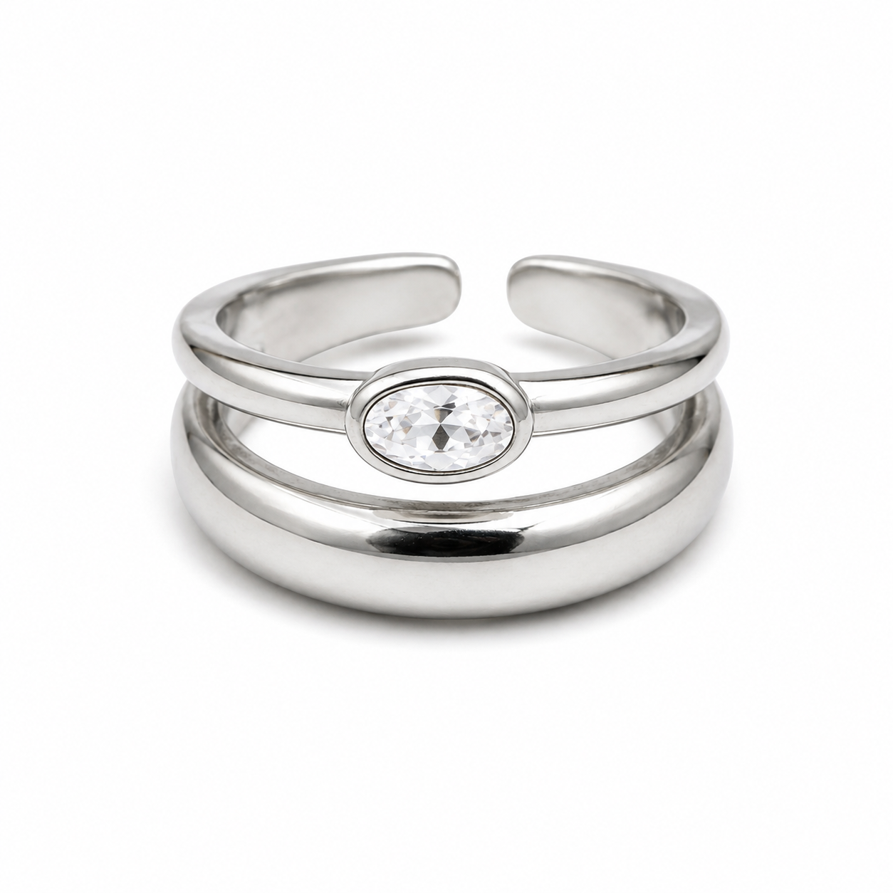 Anel Duo Diamante