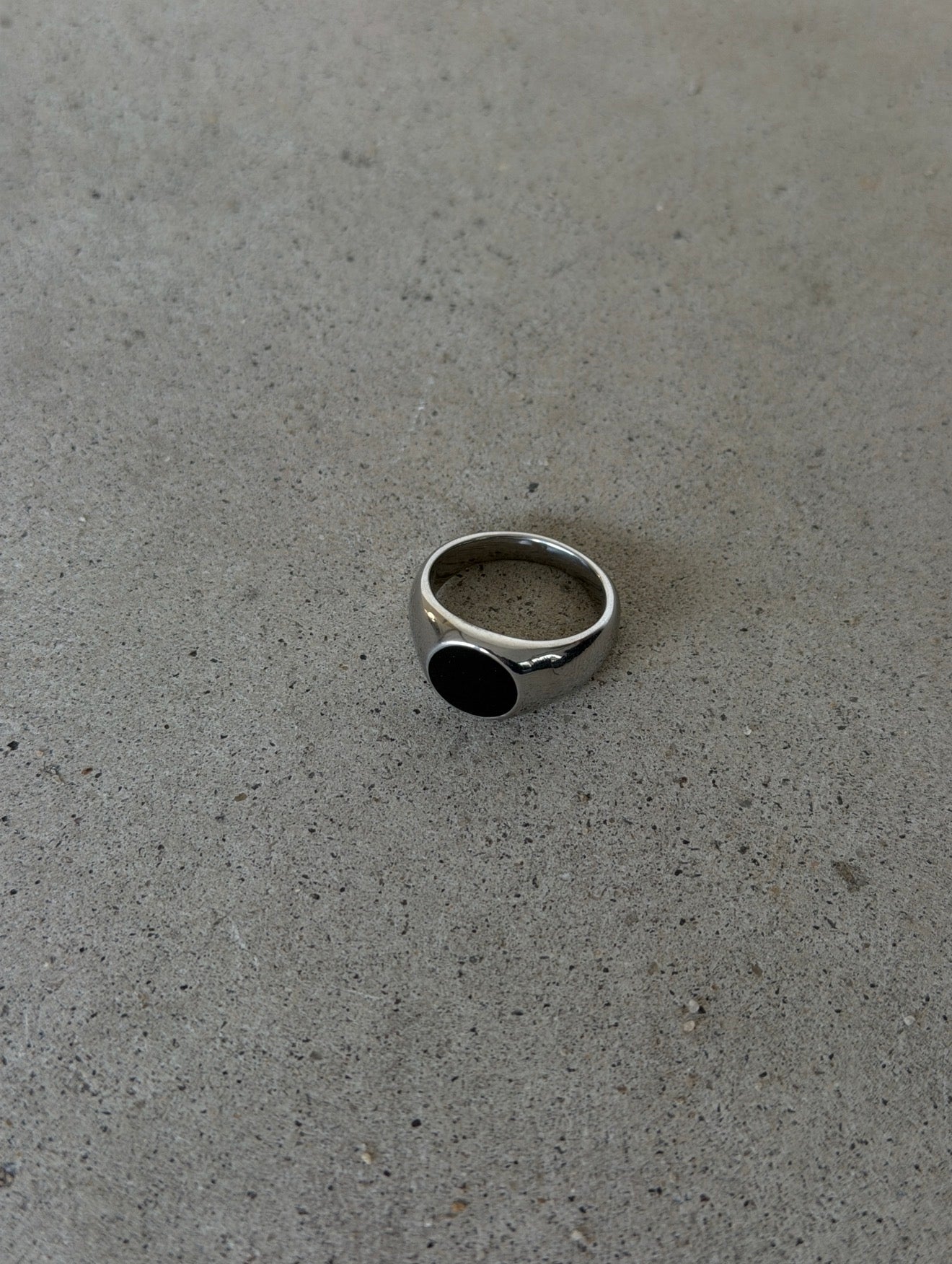 Anel Black de aço inoxidável
