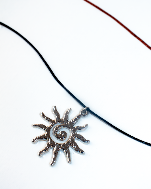 Colar de Sol 2 em 1 em aço inoxidável