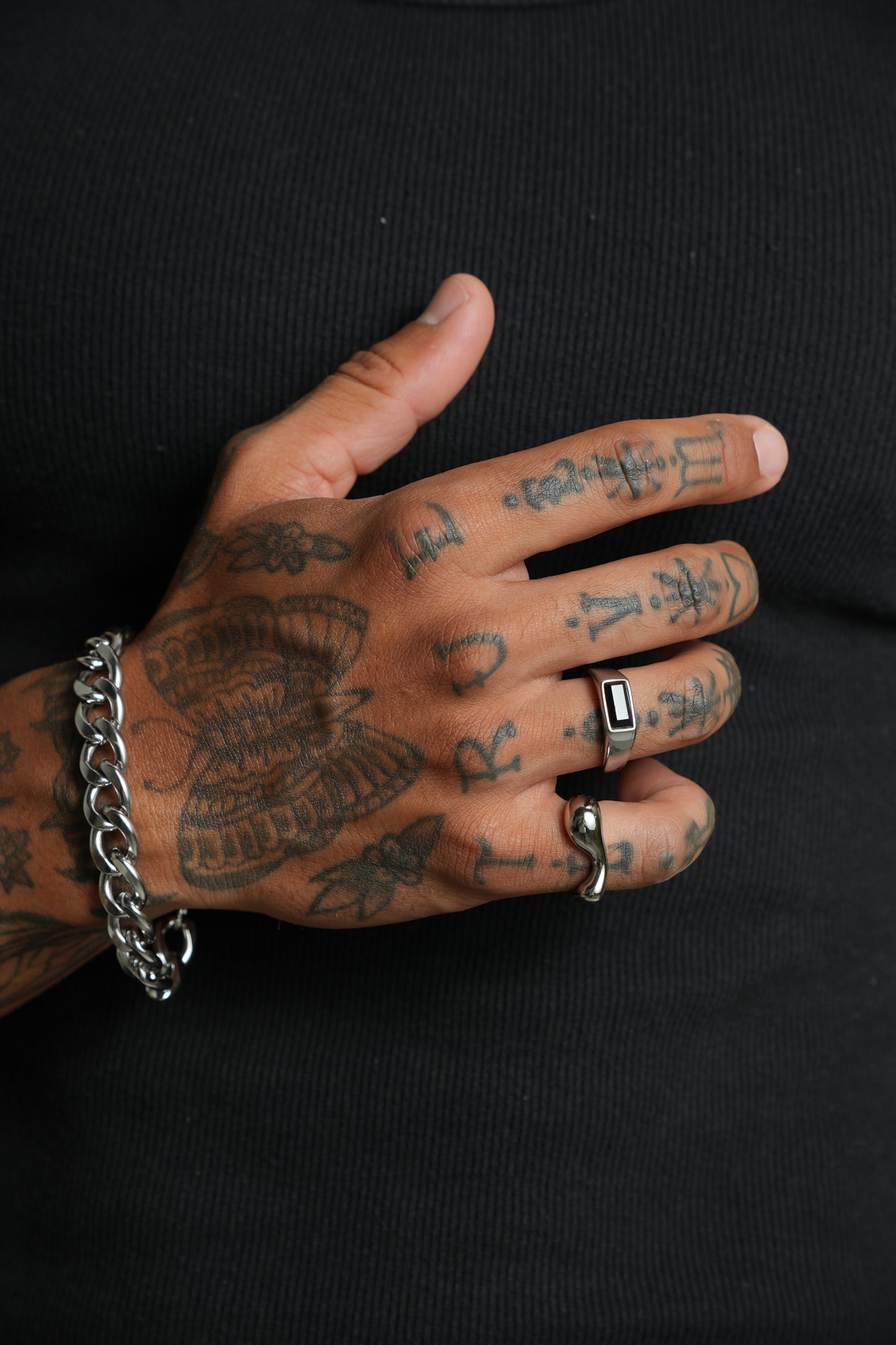 Anel Twisted de Aço Inoxidável