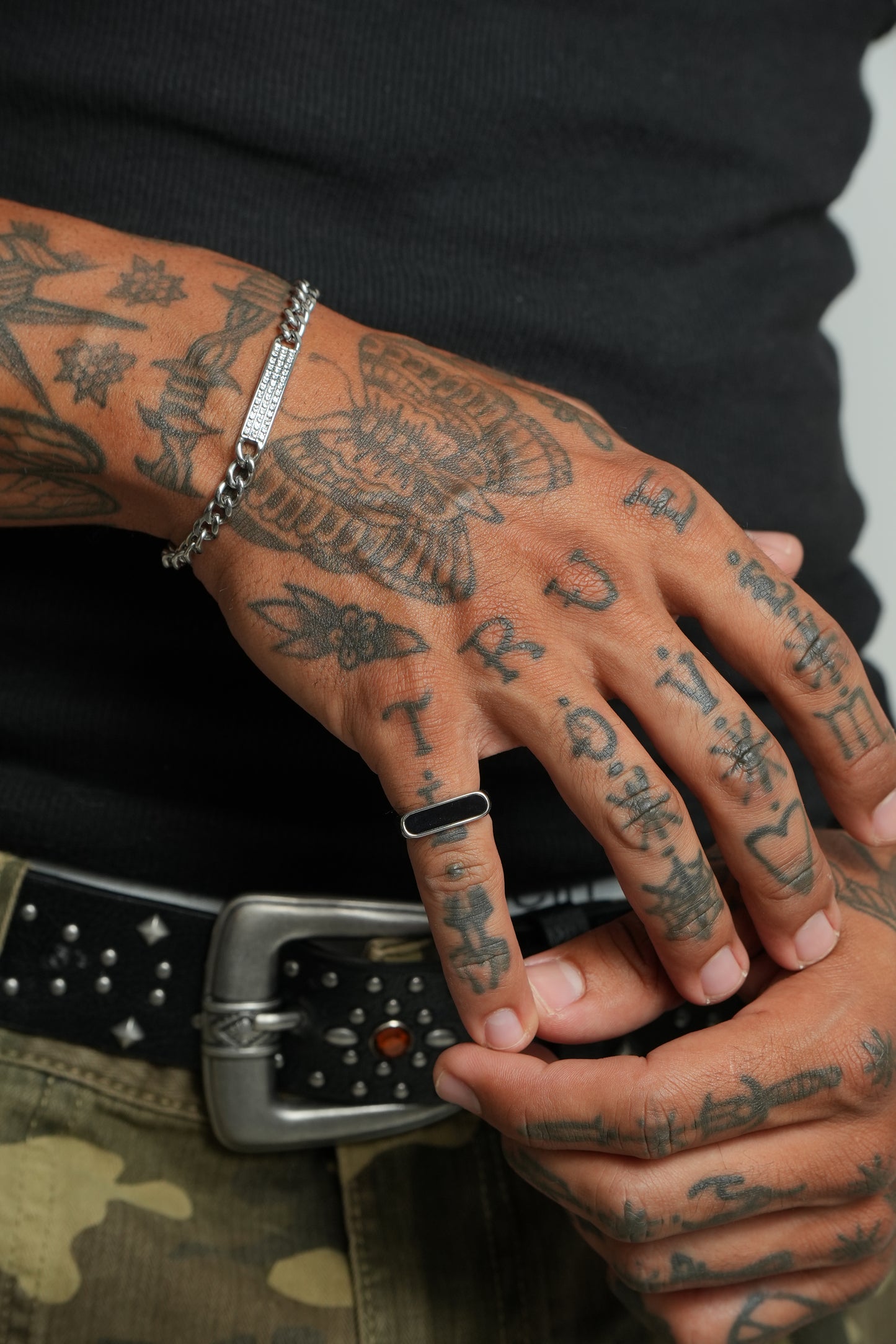 Anel Black de Aço Inoxidável