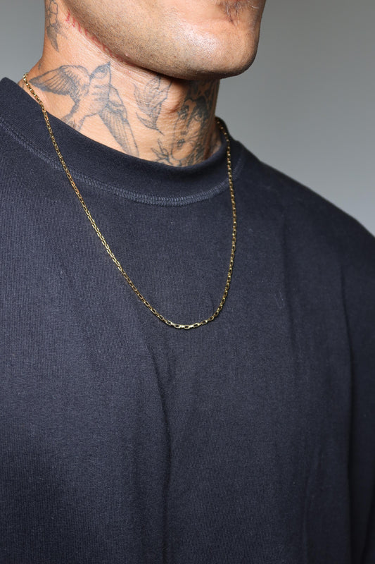 Colar Nexo de Aço Inoxidável Dourado