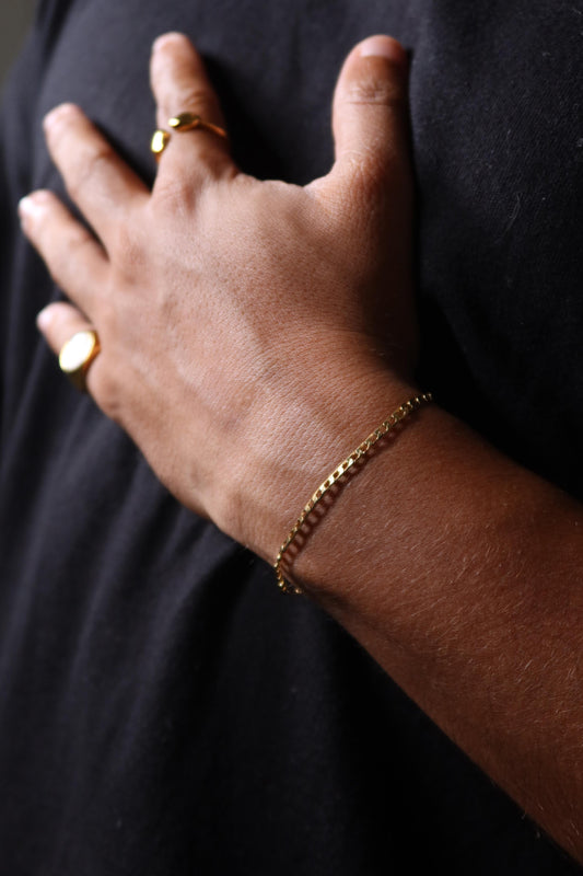 Pulseira Velin de Aço Inoxidável Dourado