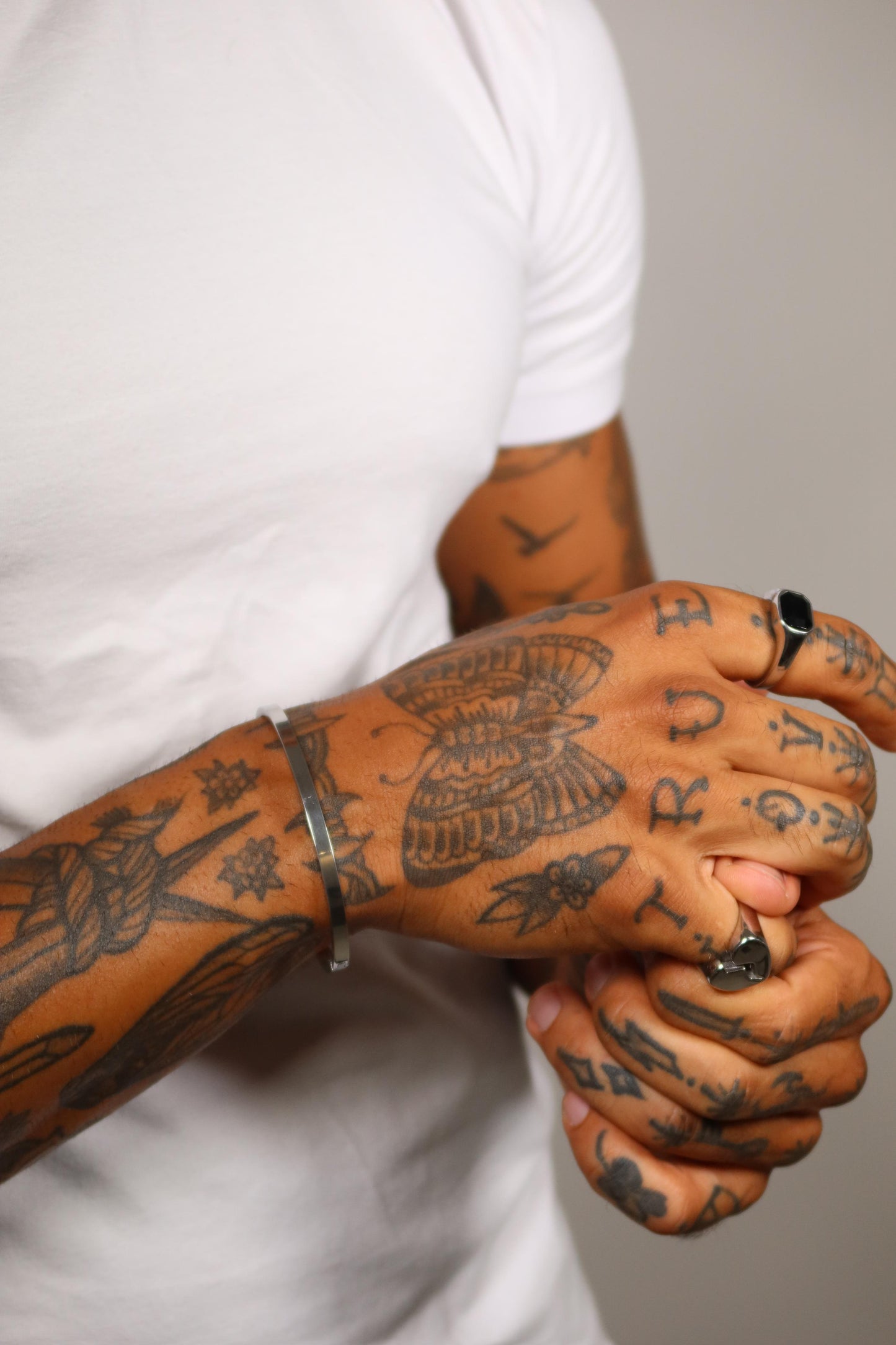 Anel Ônix de Aço Inoxidável