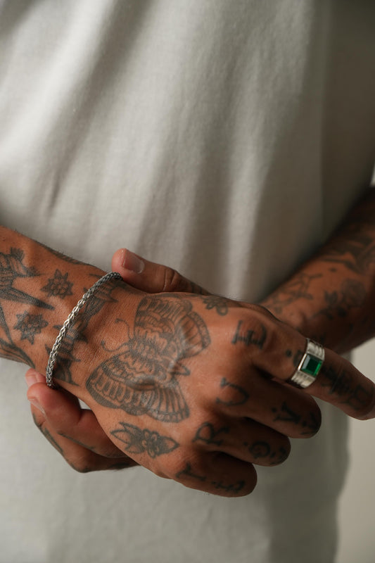 Bracelete Traced de Aço Inoxidável