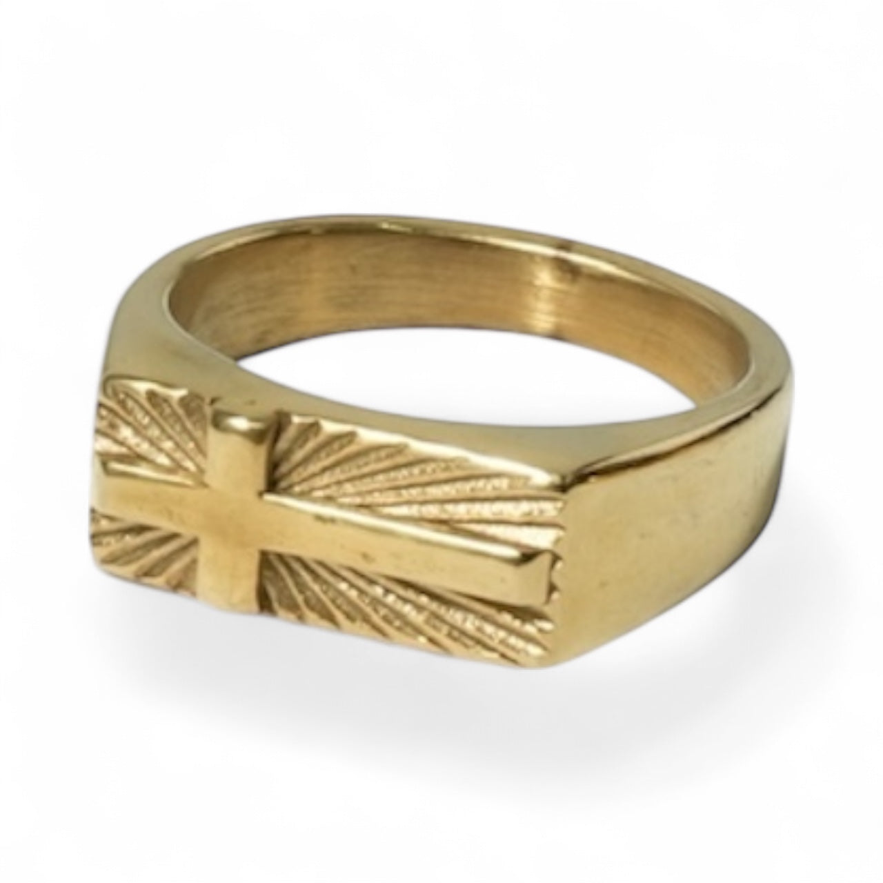 Anel Cross Dourado