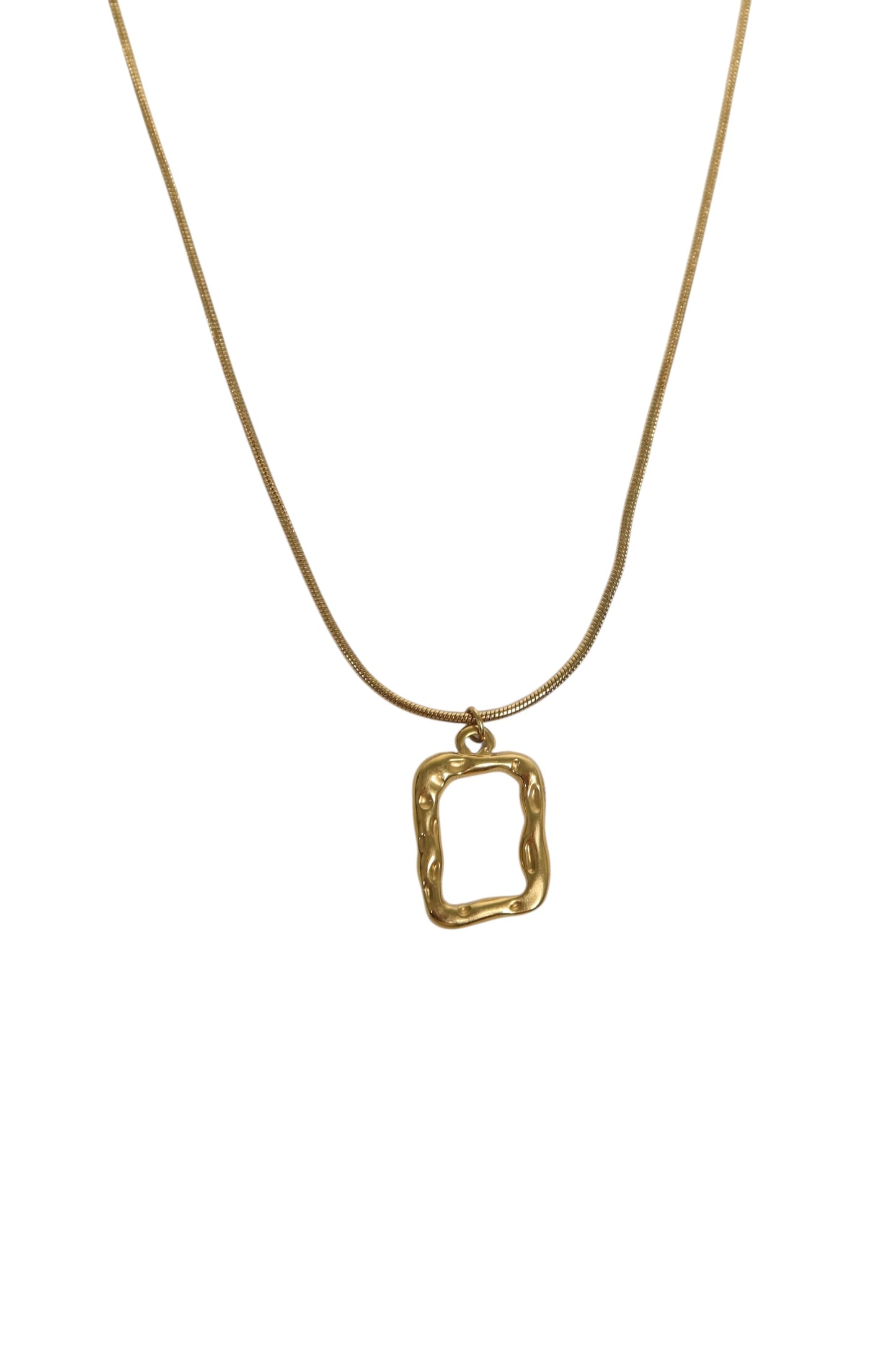 Colar Forms de Aço Inoxidável Dourado