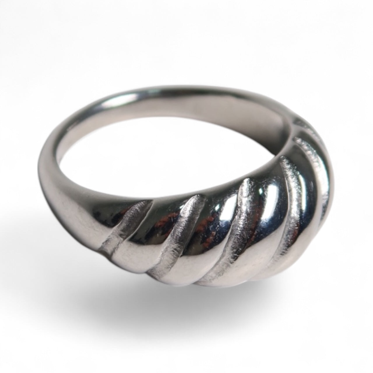 Anel Noir de Aço Inoxidável