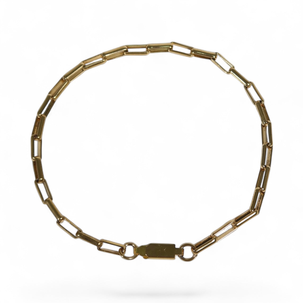 Pulseira Locked de Aço Inoxidável Dourado