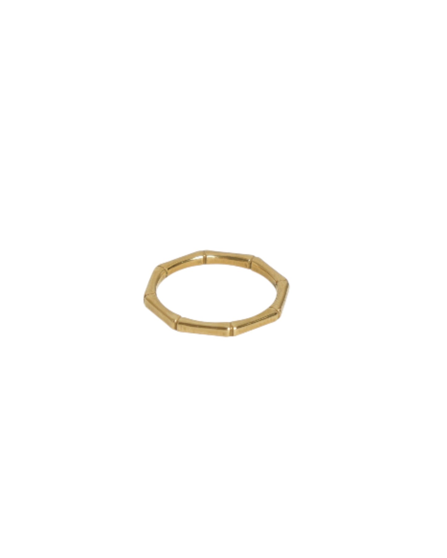 Anel Bamboo Dourado