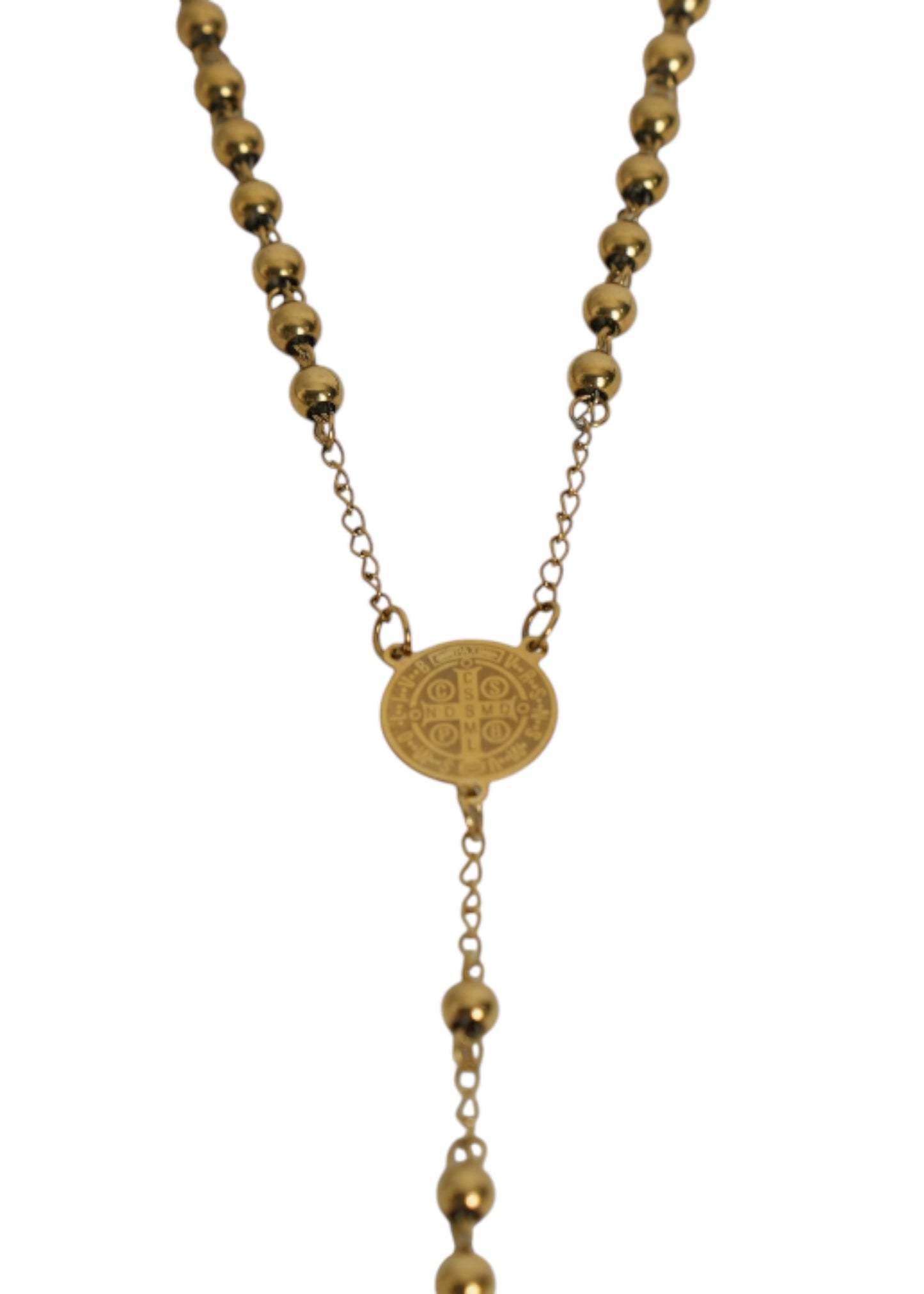 Colar Terço Dourado