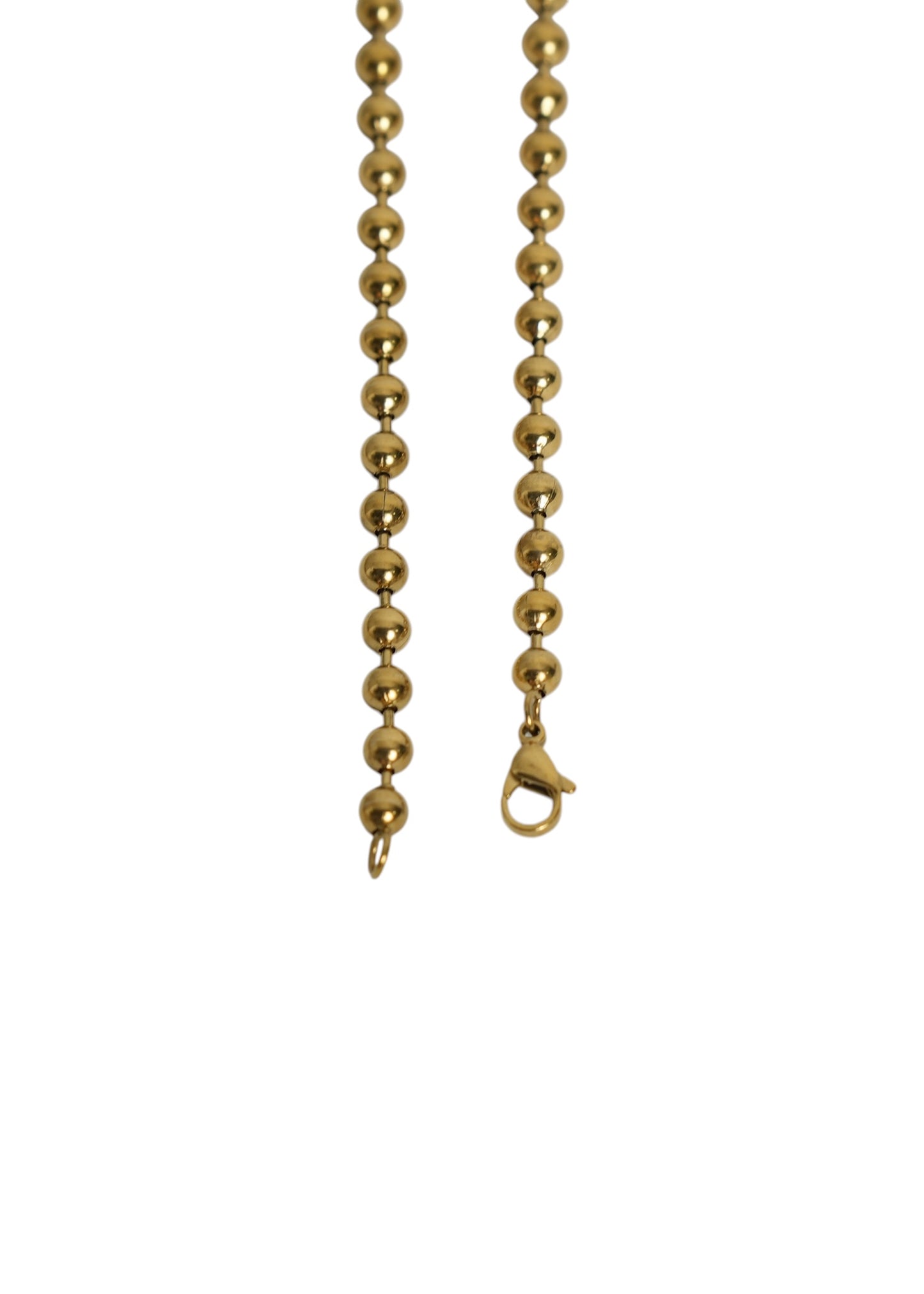 Colar Cruz Ball Dourado