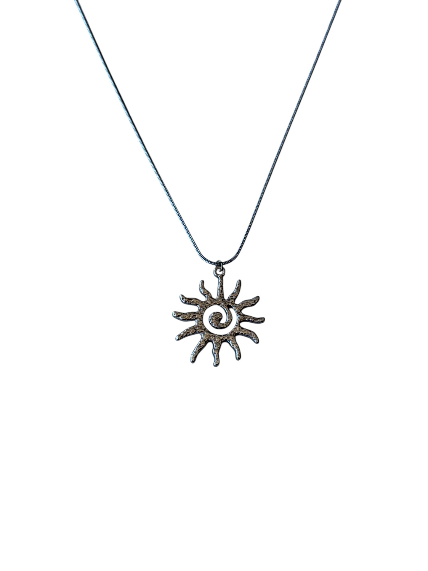 Colar Sun de aço inoxidável